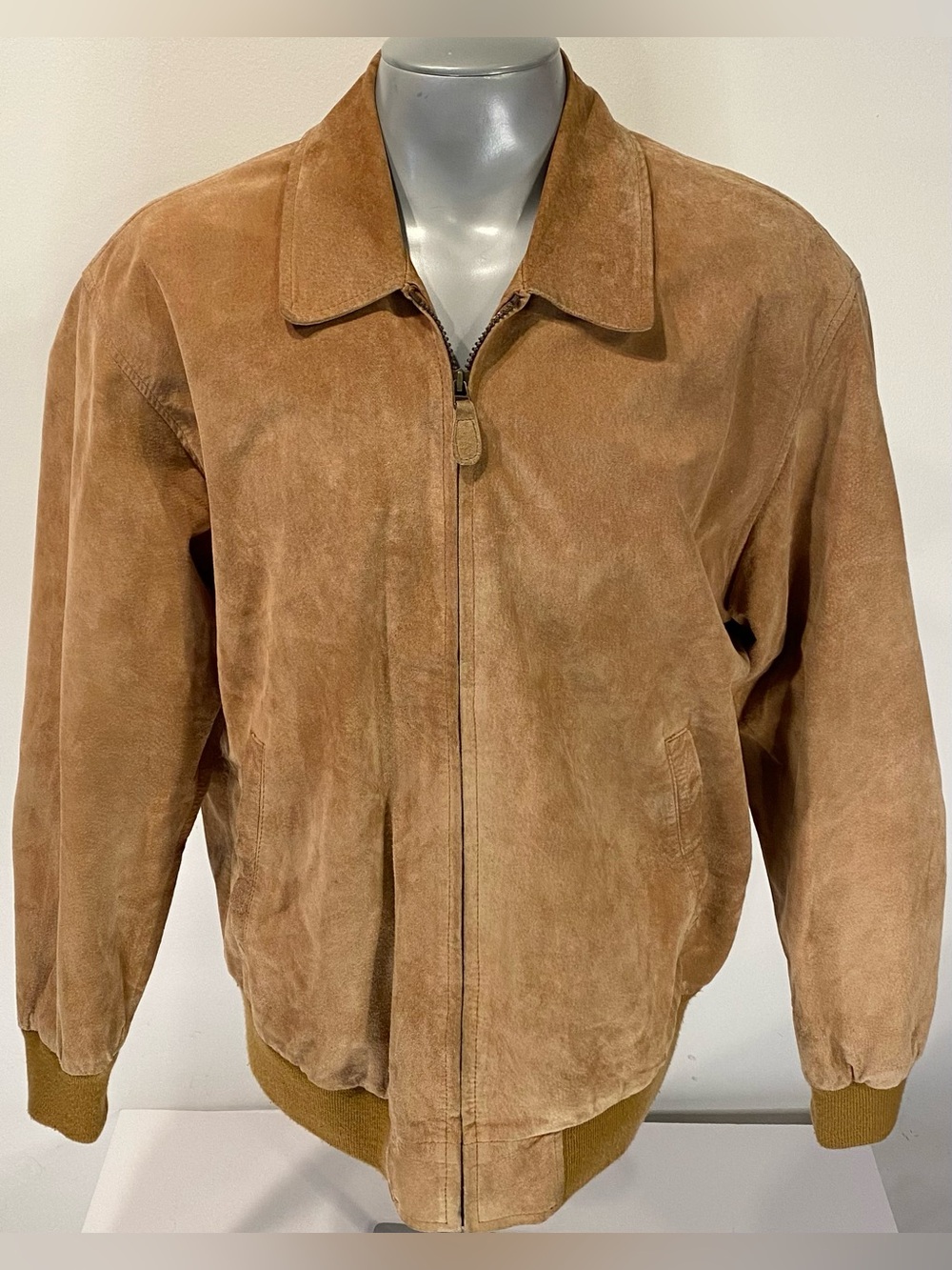 LL Bean vintage mens large suede leather jacket